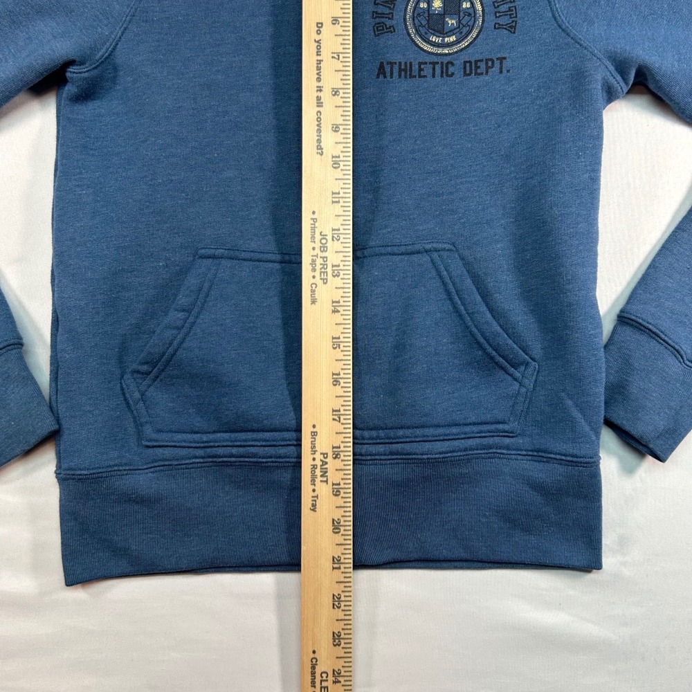 Victoria's Secret PINK University Zip Up Hoodie Blue XS Athletic Dept Graphic - Picture 3 of 6